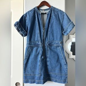 Free people denim dress in size large